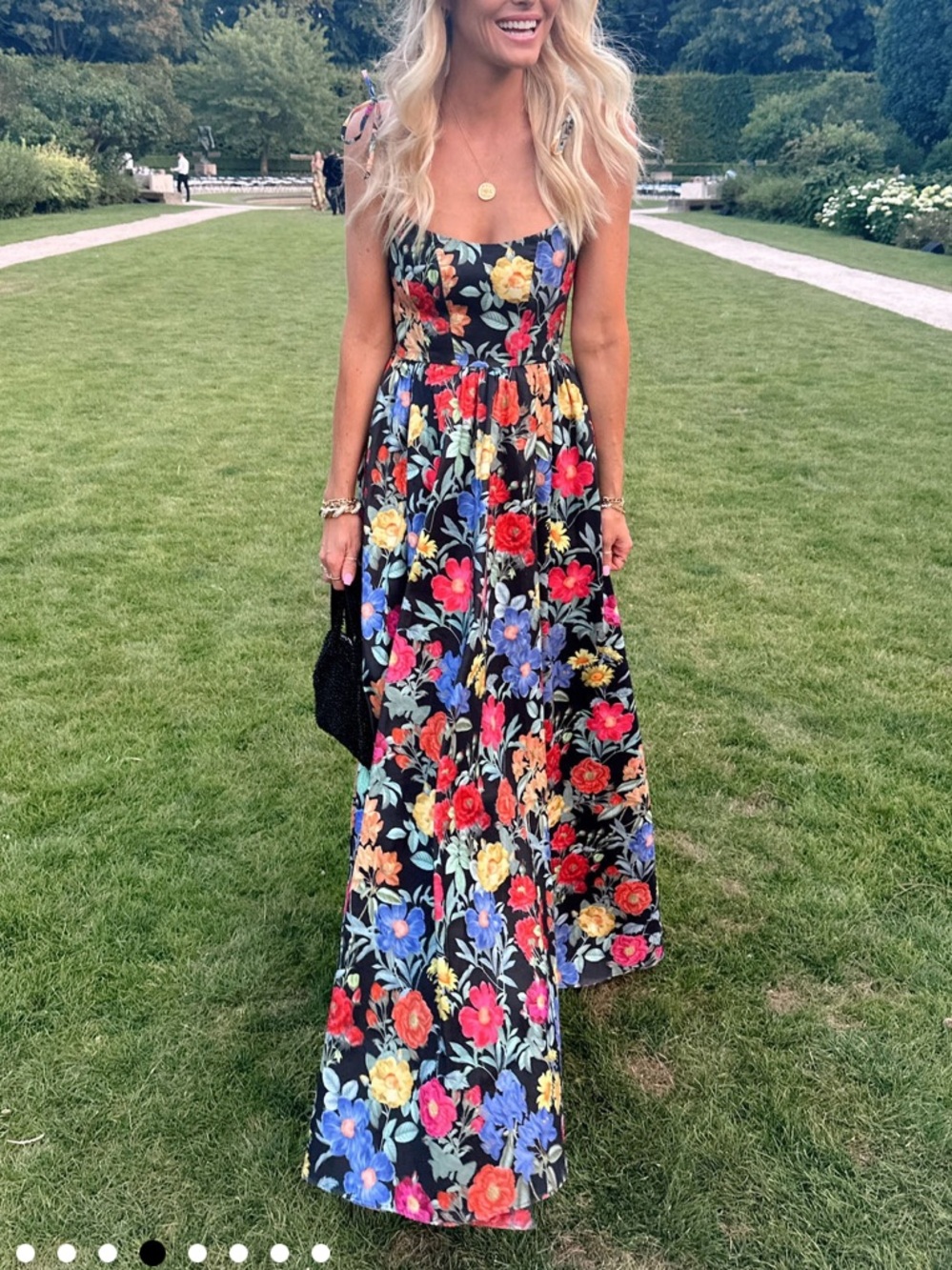 Show me your Mumu Juliet Maxi Dress in Black Floral